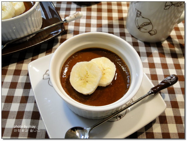 가을분위기 가득한 디저트~ 초코푸딩