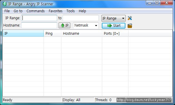 IP 스캔 프로그램 - Angry IP Scanner v3.0