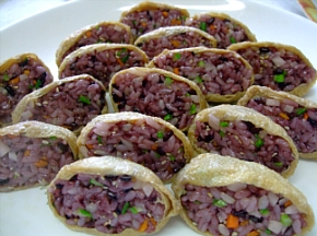 간단도시락(유부초밥,햄말이주먹밥)