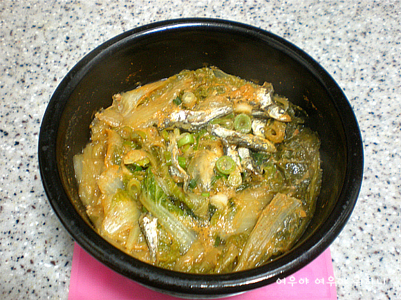 간단하게 만들어 먹는 시골밥상-봄동 시래기 조림^^