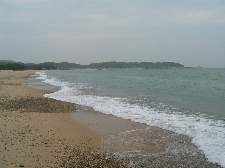 월송정 앞바다 (월송해수욕장)
