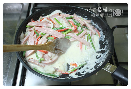 [마늘햄 또띠아 치즈롤~]