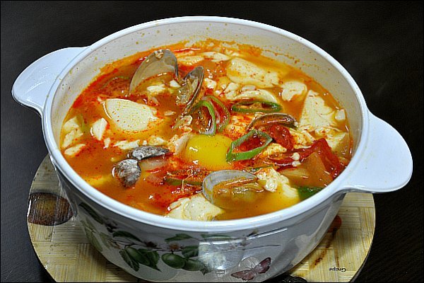 바지락순두부찌개