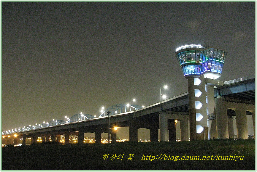 노을카페-한강의 꽃