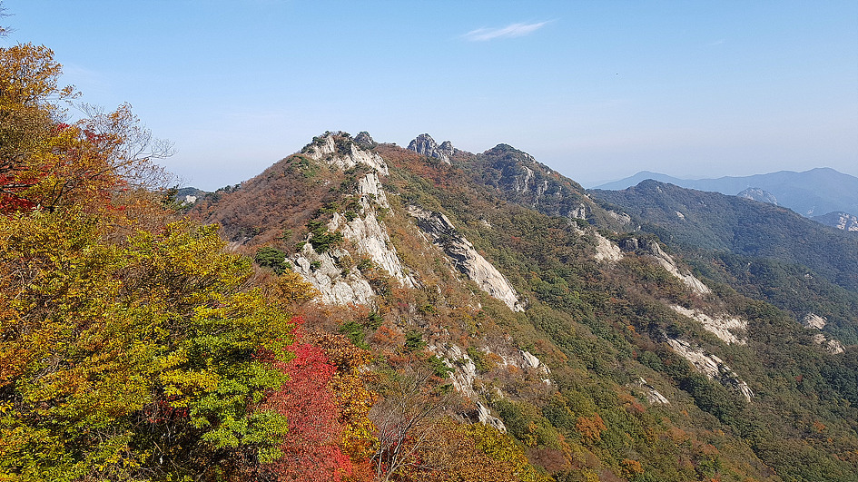 계룡산의 가을 정취에 빠져들다.
