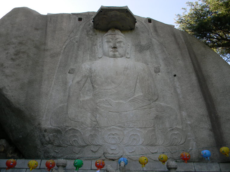 북한산 승가사의 오랜 보물들 (석조 승가대사좌상, 가양심신 바위글씨, 구기동 마애여래좌상)