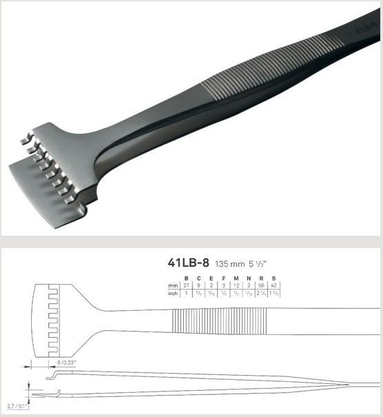 WAFER HANDLING TWEEZERS / RUBIS 41LB-8-SA