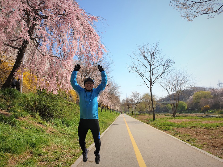 ［하트자전거길］한강에서 꽃구경하며 자전거로 달렸다. 2019. 04. 07