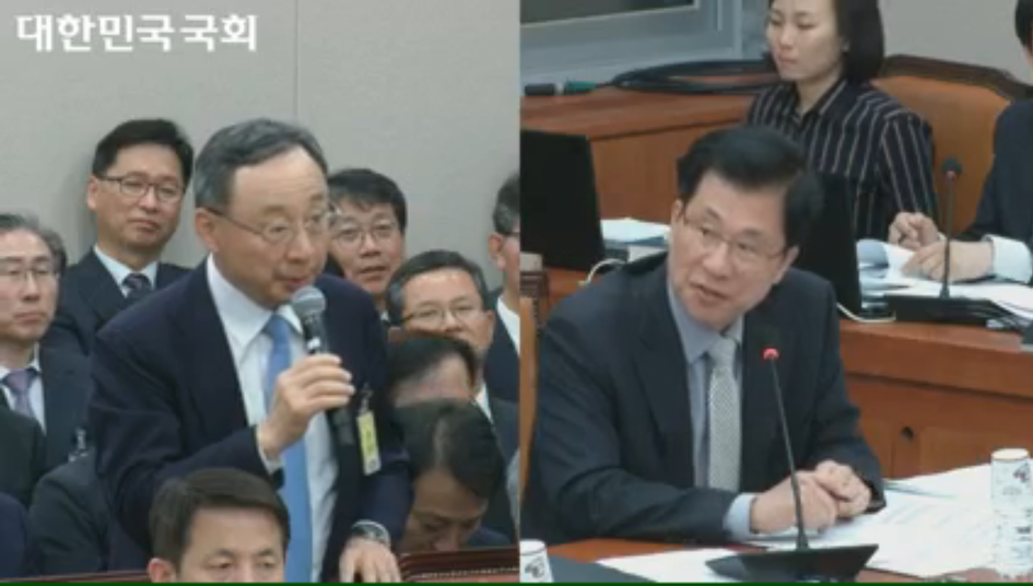 과기정통부 국정 종합 감사에서 황창규 KT 사장 ‘진땀’…유승희 의원 생각하면 ‘어질어질’