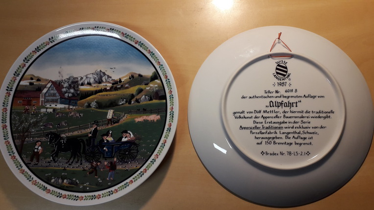 아펜젤민속그림포르젤란