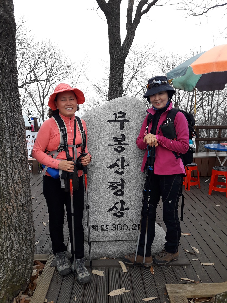 낙엽쌓인 화성 무봉산,함봉산(2018년11월11일)