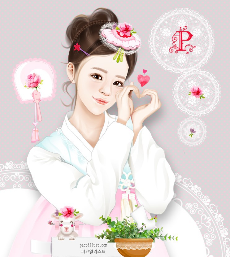 항복입은 소녀 